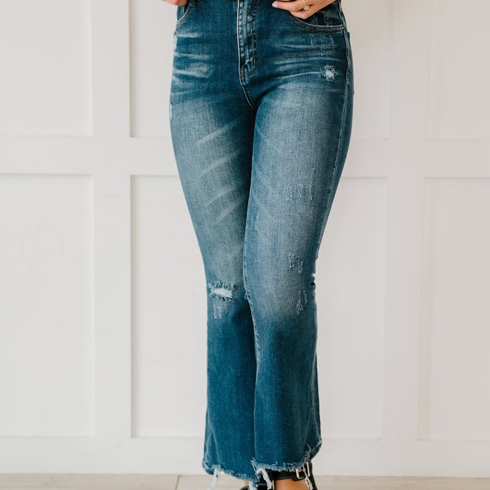 Distressed Washed Flares